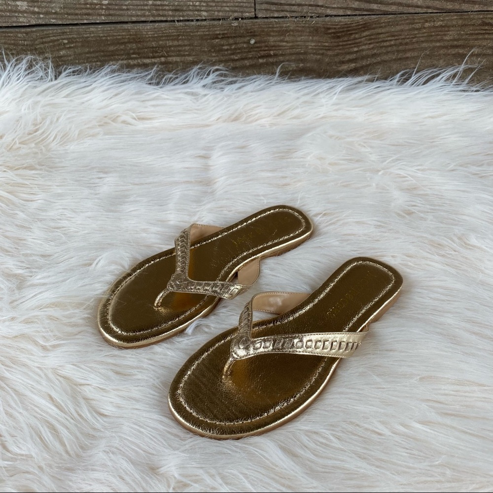 Jack Rogers Gold Sandals